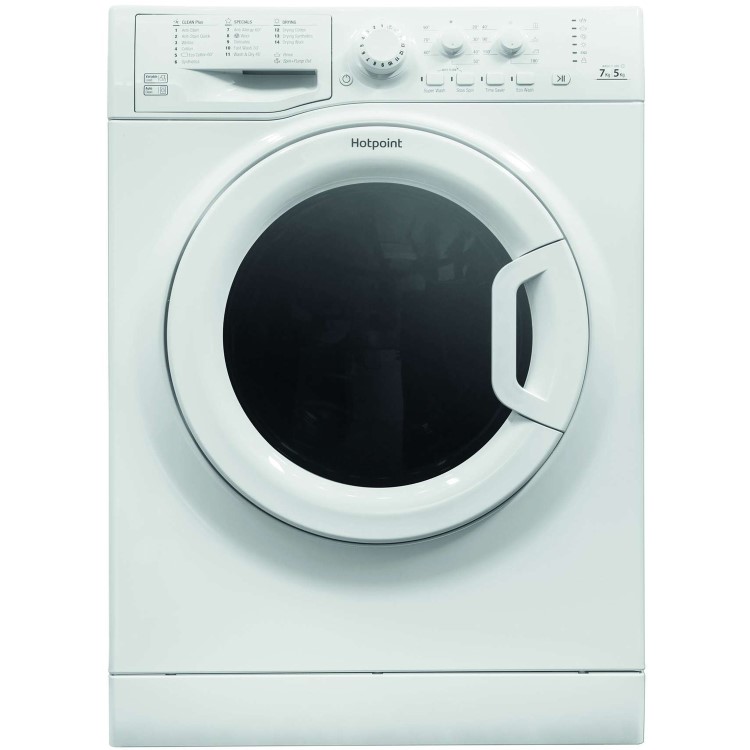 GRADE A2 - Hotpoint FDL754P 7kg Wash 5kg Dry Freestanding Washer Dryer - Polar White