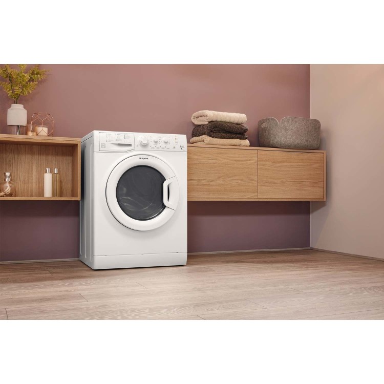 GRADE A2 - Hotpoint FDL754P 7kg Wash 5kg Dry Freestanding Washer Dryer - Polar White