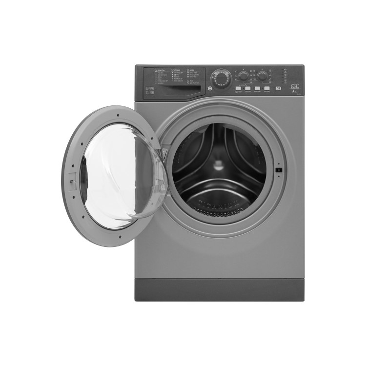HOTPOINT FDL9640G Aquarius 9kg Wash 6kg Dry 1400rpm Freestanding Washer Dryer - Graphite