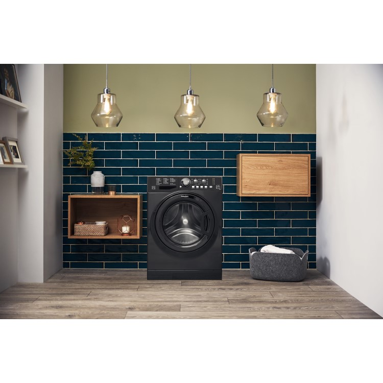 HOTPOINT FDL9640K 9kg Wash 6kg Dry 1400rpm Freestanding Washer Dryer - Black