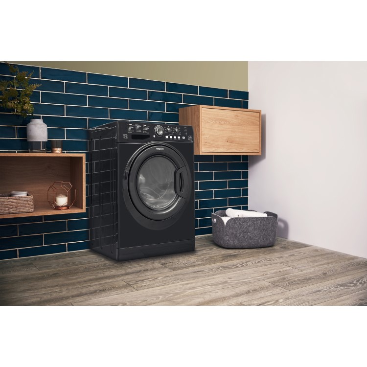 HOTPOINT FDL9640K 9kg Wash 6kg Dry 1400rpm Freestanding Washer Dryer - Black