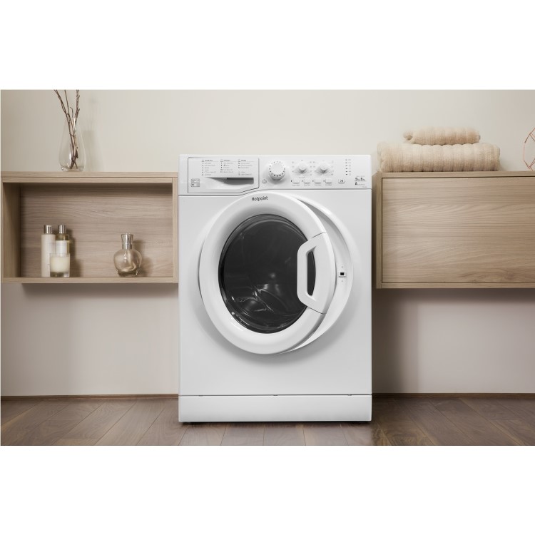 GRADE A3 - Hotpoint FDL9640P 9kg Wash 6kg Dry Freestanding Washer Dryer - Polar White