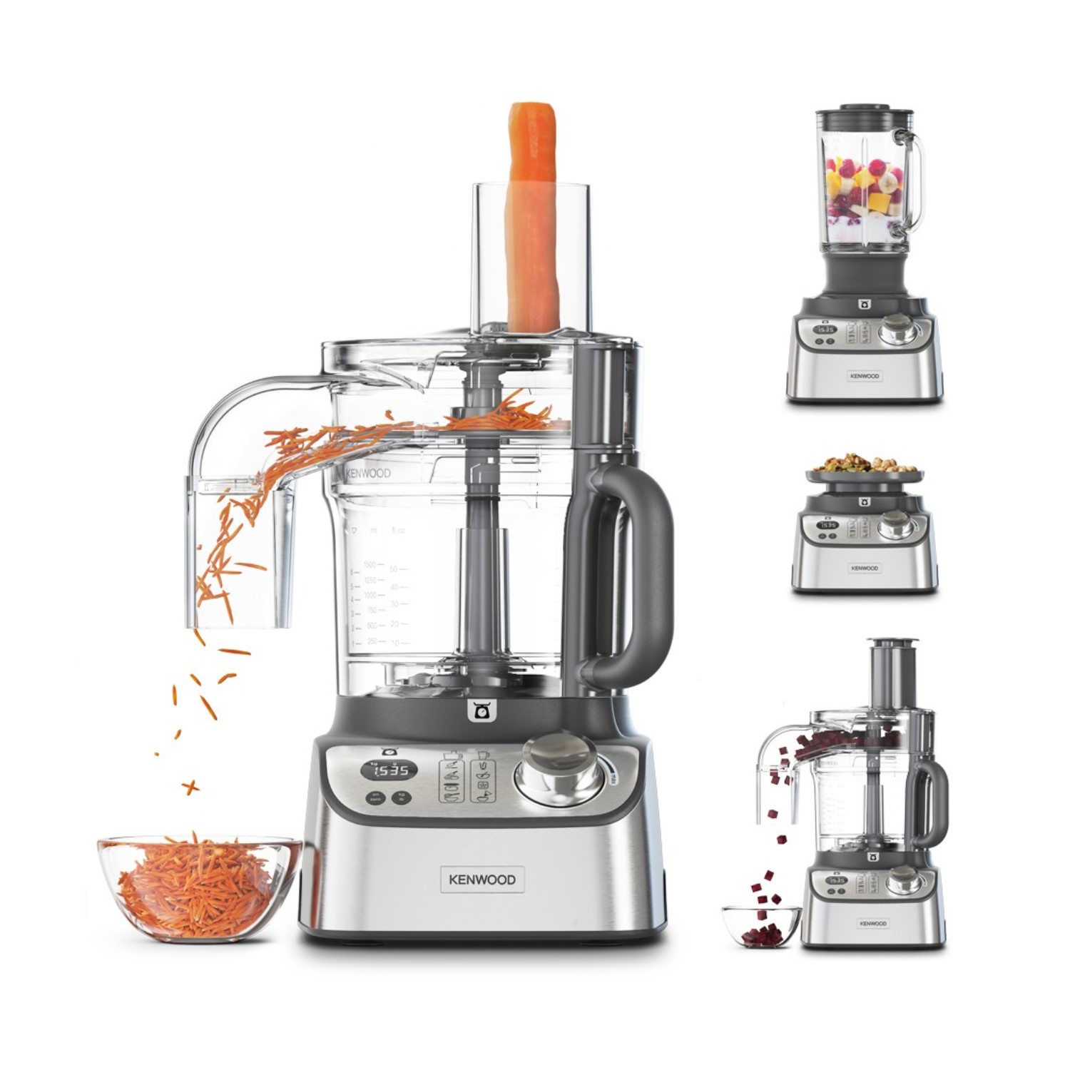 Mediate bladre Antarktis Kenwood Multipro Express Weigh+ 7-in-1 Food Processor with Blender and  Built-In Scales - Silver FDM71.960SS | Appliances Direct