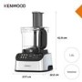 Kenwood FDM73.850.SS MultiPro Compact Food Processor & Smoothie Blender – Silver