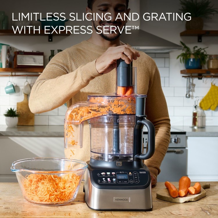 Kenwood FDM73.850.SS MultiPro Compact Food Processor & Smoothie Blender – Silver