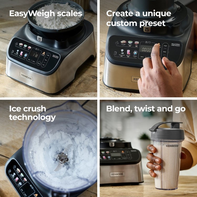Kenwood FDM73.850.SS MultiPro Compact Food Processor & Smoothie Blender – Silver