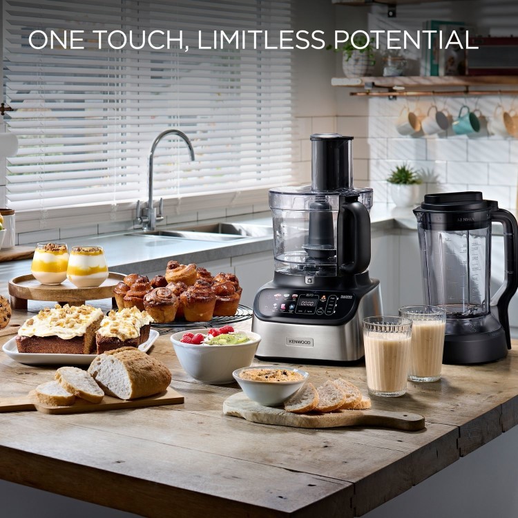 Kenwood FDM73.850.SS MultiPro Compact Food Processor & Smoothie Blender – Silver