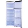 GRADE A2 - Amica FDR2213B 252 Litre Freestanding Fridge Freezer Retro Top Mount 70/30 Split A+ Energy Rating 60cm Wide - Black