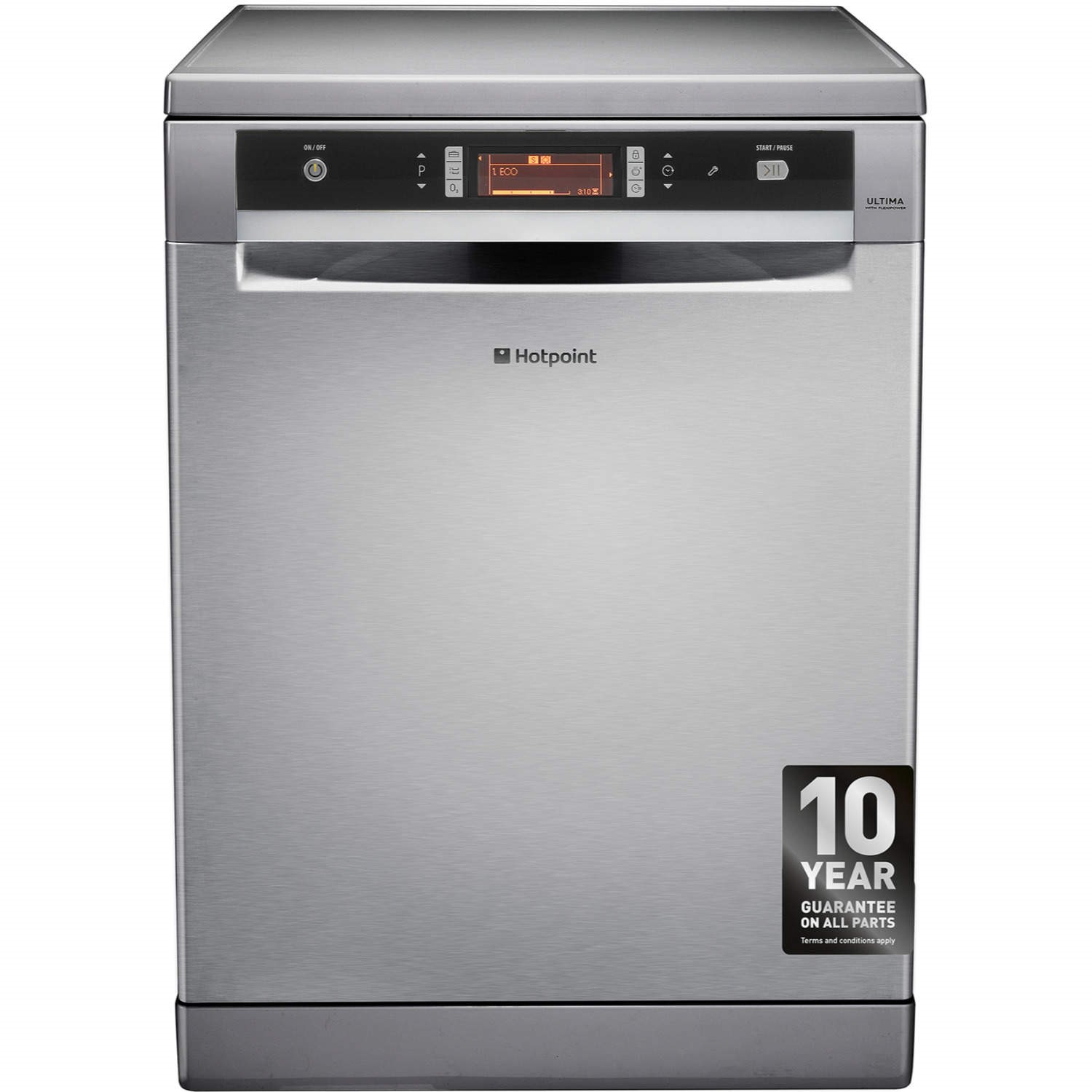 Hotpoint FDUD51110X Ultima 15 Place Freestanding Dishwasher Stainless