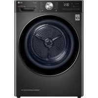 LG EcoHybrid 9kg Freestanding Heat Pump Tumble Dryer - Black Steel LG EcoHybrid 9kg Freestanding Heat Pump Tumble Dryer - Black Steel