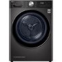 LG EcoHybrid 9kg Freestanding Heat Pump Tumble Dryer - Black Steel