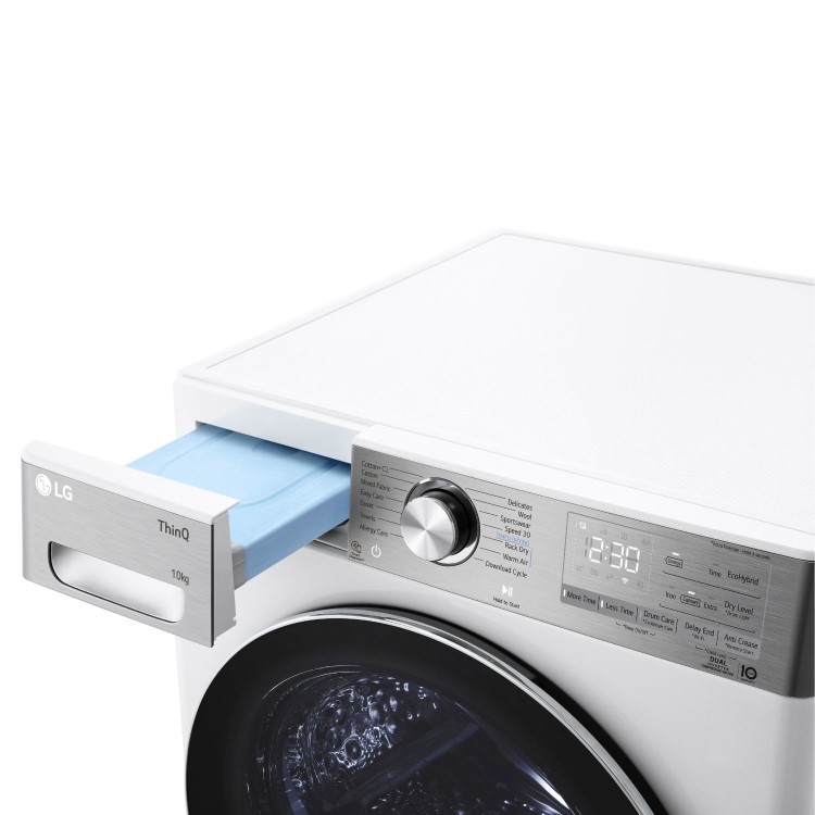 LG Dual Dry&#153; 10Kg Heat Pump Tumble Dryer - White