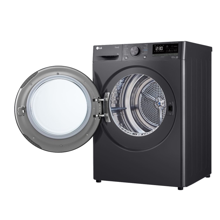 LG V7 Series 9kg Heat Pump Tumble Dryer - Graphite