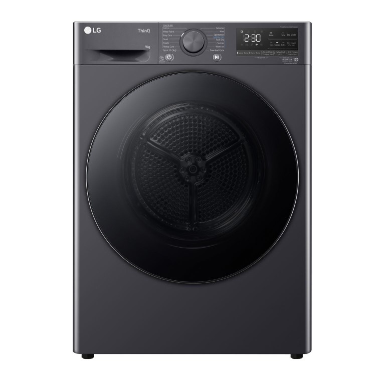 LG V7 Series 9kg Heat Pump Tumble Dryer - Graphite