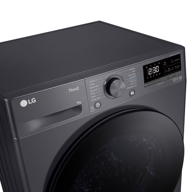 LG V7 Series 9kg Heat Pump Tumble Dryer - Graphite
