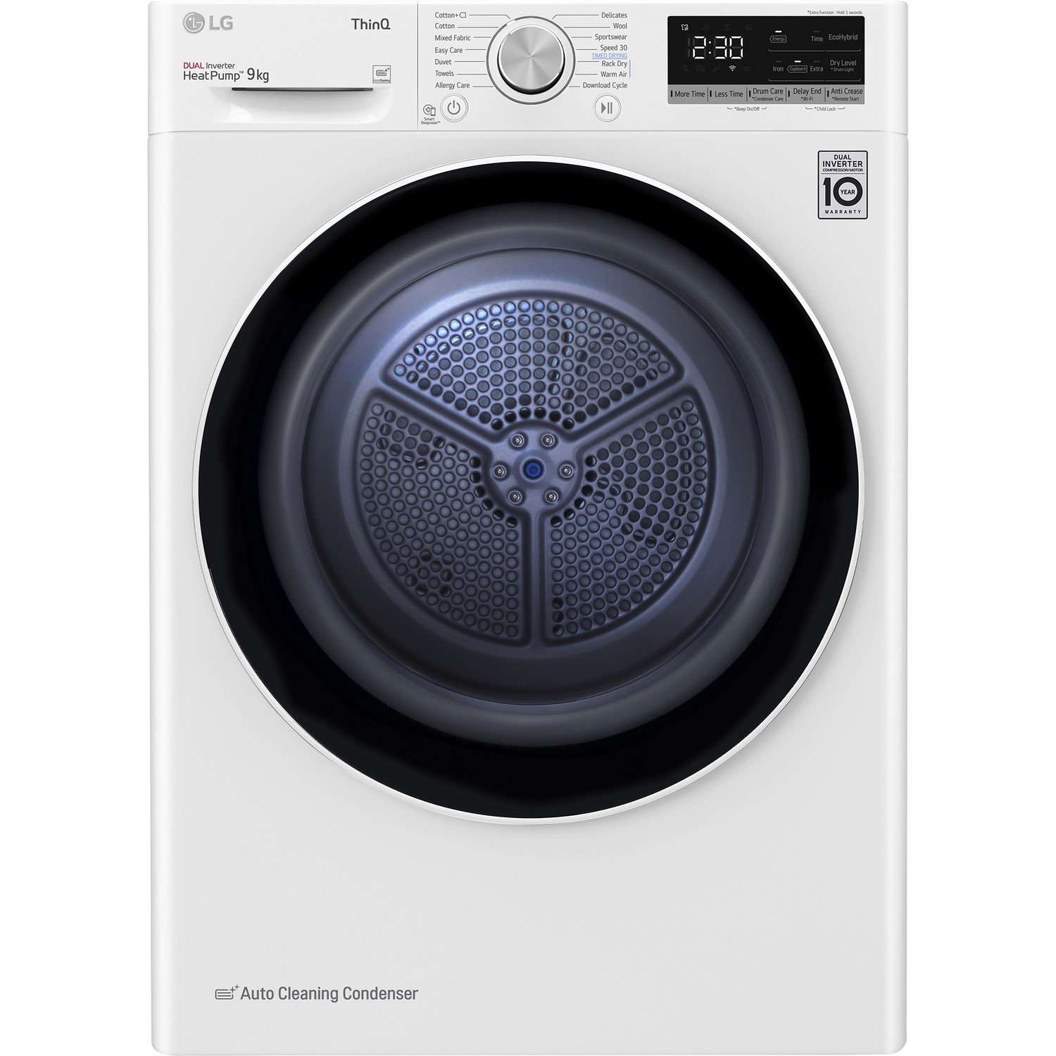 LG 9kg Heat Pump Freestanding Tumble Dryer - White