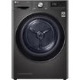 LG EcoHybrid 9kg Freestanding Heat Pump Tumble Dryer - Black Steel