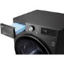 LG EcoHybrid 9kg Freestanding Heat Pump Tumble Dryer - Black Steel
