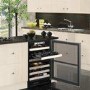 Falcon 88880 Dual Zone Wine Cooler Black And Chrome - Left Hand Hinge