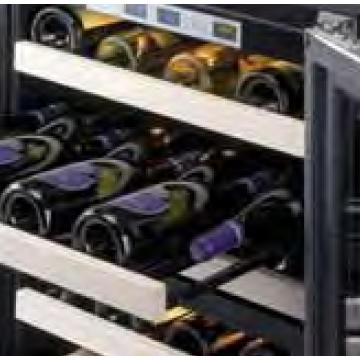 Falcon 88880 Dual Zone Wine Cooler Black And Chrome - Left Hand Hinge
