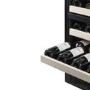 Falcon 88880 Dual Zone Wine Cooler Black And Chrome - Left Hand Hinge