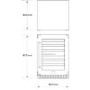 Falcon 88880 Dual Zone Wine Cooler Black And Chrome - Left Hand Hinge