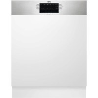 AEG FEB52600ZM 13 Place Semi Integrated Dishwasher - Stainless Steel Control Panel