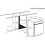 AEG FEB52600ZM 13 Place Semi Integrated Dishwasher - Stainless Steel Control Panel