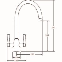 Franke FECH-WL Eiger White Lever Tap