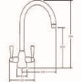 GRADE A1 - As new but box opened - Franke FESS Eiger Mixer Tap in SilkSteel