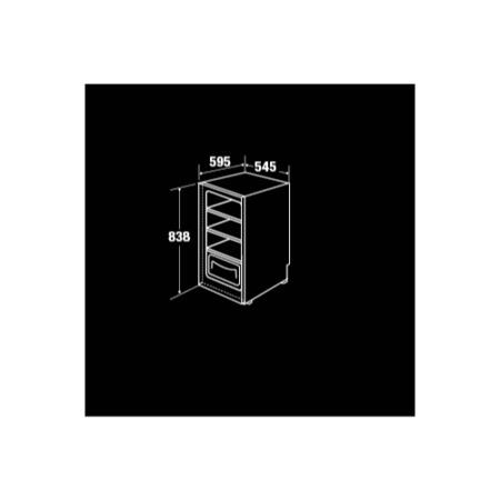 CDA FF121WH 55cm Wide Freestanding Under Counter Fridge - White