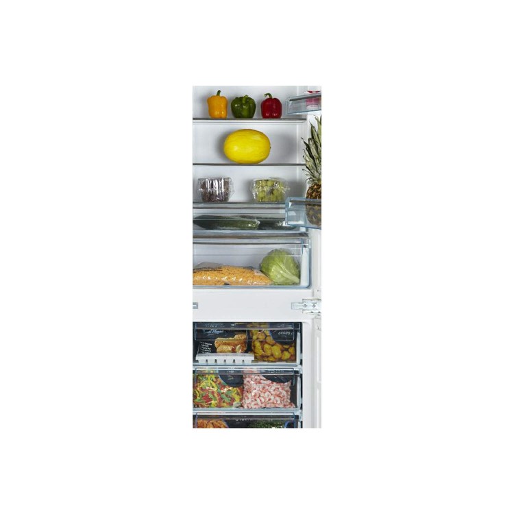 GRADE A2 - White Knight FF250IHE 70-30 Sliding Rail Integrated Fridge Freezer