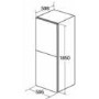 CDA FF851SC Silver 50-50 Freestanding Fridge Freezer