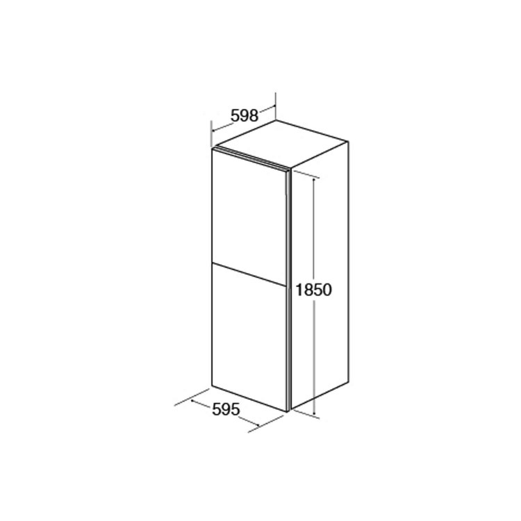 CDA FF851SC Silver 50-50 Freestanding Fridge Freezer