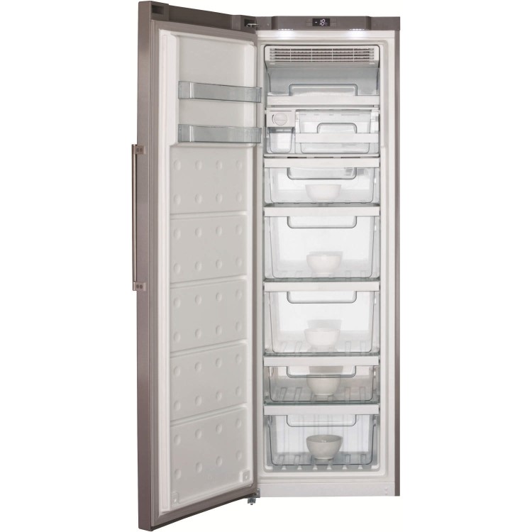 CDA FF880 186x60cm Frost Free Freestanding Freezer - Stainless Steel Colour