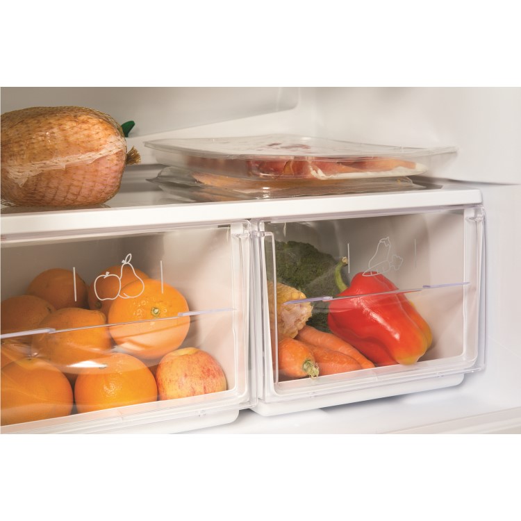 Hotpoint FFAA52K Ice Diamond Freestanding Fridge Freezer - Shiny Black
