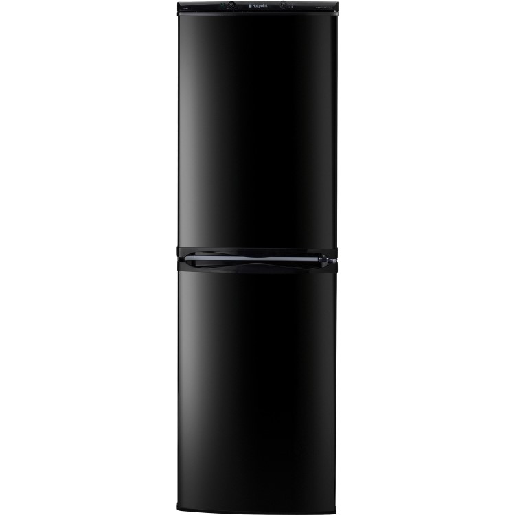 Hotpoint FFAA52K Ice Diamond Freestanding Fridge Freezer - Shiny Black