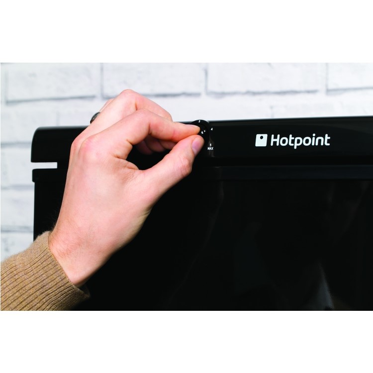 Hotpoint FFAA52K Ice Diamond Freestanding Fridge Freezer - Shiny Black