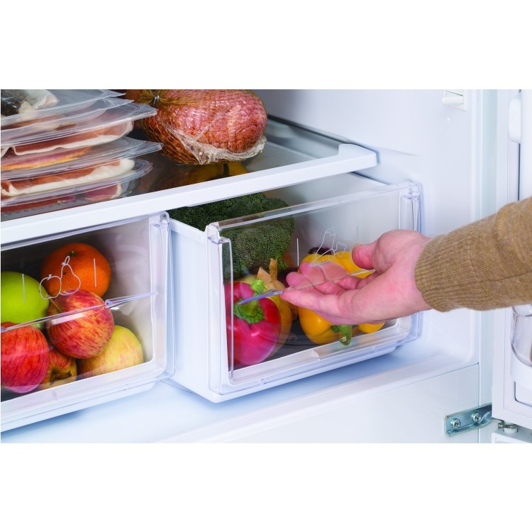 GRADE A3 - Hotpoint FFAA52P Frost Free Ice Diamond Freestanding Fridge Freezer Polar White