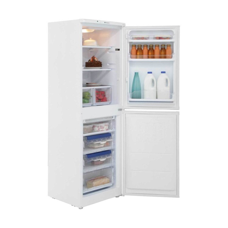 GRADE A2 - Hotpoint FFAA52S Aquarius Frost Free Freestanding Fridge Freezer Silver