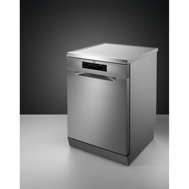 AEG Series 6000 SatelliteClean Freestanding Dishwasher - D-Rated, Stainless Steel