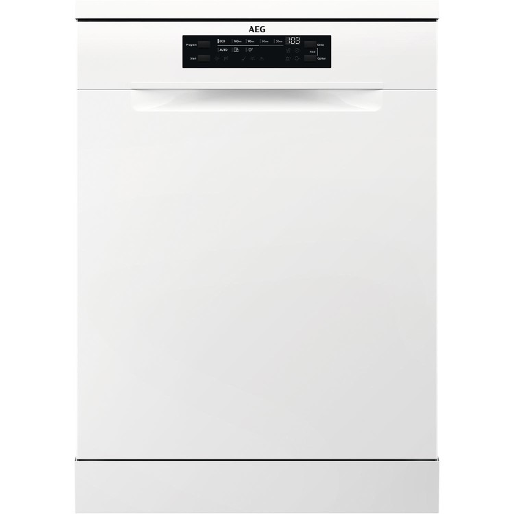 AEG Series 6000 SatelliteClean Freestanding Dishwasher - D-Rated, White