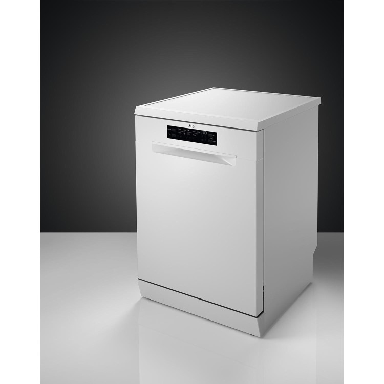 Refurbished AEG Series 6000 SatelliteClean FFB53937ZW 14 PlaceFreestanding Dishwasher White