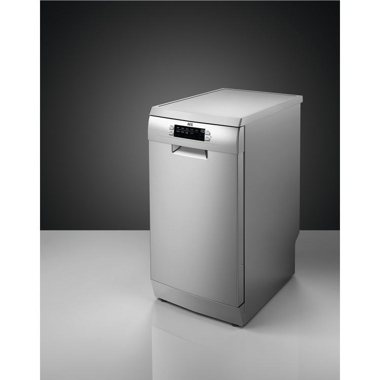 Refurbished AEG FFB73527ZM 10 Place Freestanding Dishwasher - Stainless Steel