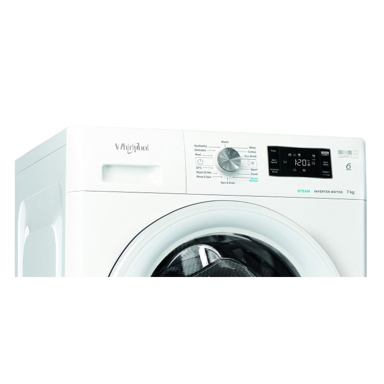 Whirlpool FreshCare 7kg 1400rpm Freestanding Washing Machine - White