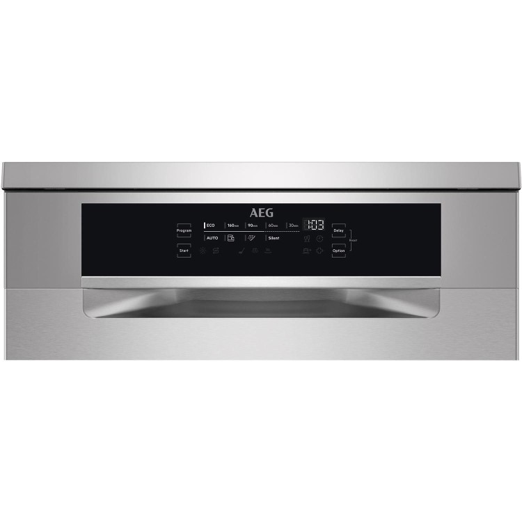 AEG Series 7000 GlassCare Freestanding Dishwasher - C-Rated, Stainless Steel