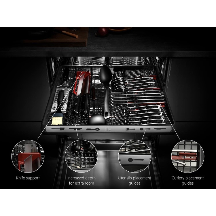 AEG Series 7000 GlassCare Freestanding Dishwasher - C-Rated, Stainless Steel