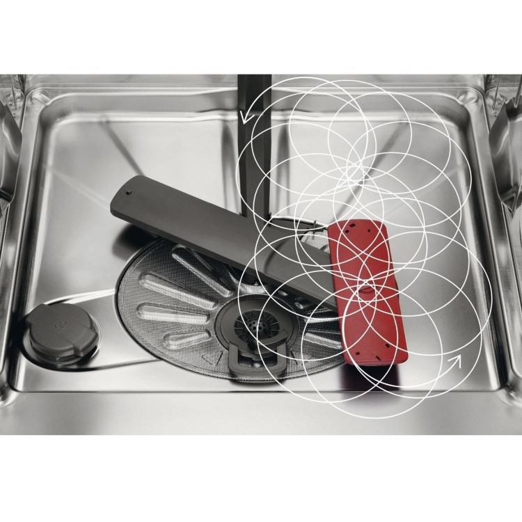 AEG GlassCare Freestanding Dishwasher - White B-rated