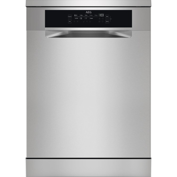 AEG GlassCare Freestanding Dishwasher - Silver A-rated