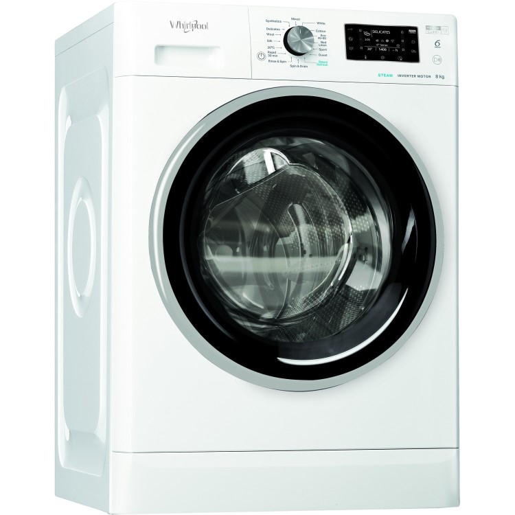 Whirlpool FFD8448BSVUK 8kg 1400rpm Freestanding Washing Machine - White
